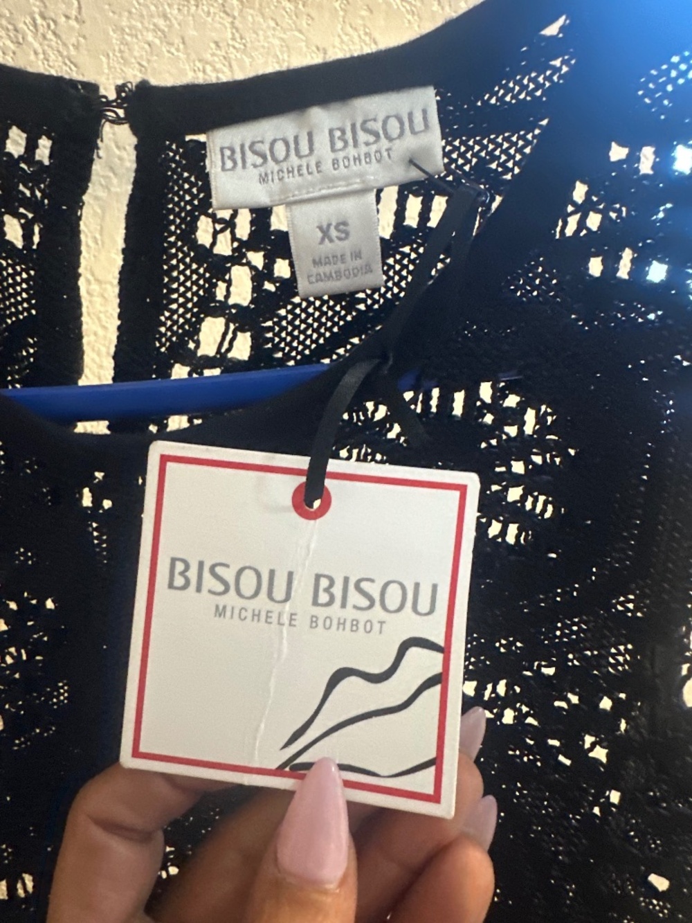 Bisou Bisou Black midi Top in XS